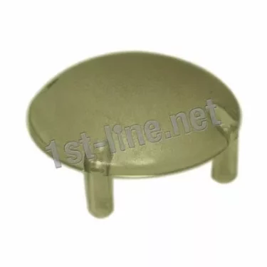 Isomac 000238 Finger Guard for Gran Macinino Grinder—transparent, round plastic cover with two short legs, shown on a white background. 1st-line.net is overlaid across the image. © 2025 1st-line.com