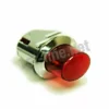 The Isomac 000380 Oval Red Light Cover & Chrome Switch Support (2 parts, light not included) is shown with a red cap and chrome support on a white background, angled with subtle watermarking across the image. © 2025 1st-line.com