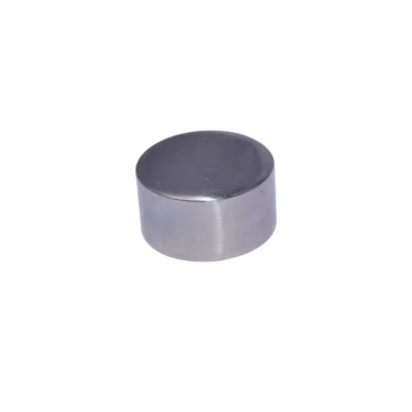 Displayed against a plain white background, the Isomac 000677 Cap for Group Lever Switch is a small, round, silver-colored metal cylinder with a flat top and vertical sides. © 2025 1st-line.com