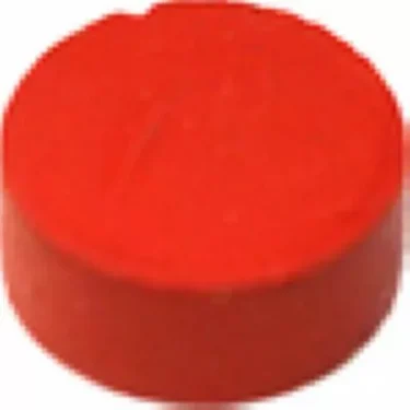 A single, round, solid red Grimac 0540085 Steam Valve Stem Gasket with a smooth surface, photographed against a white background. © 2025 1st-line.com