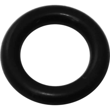 A close-up of the Lelit MC044 Steam Wand O-ring - 6.07 x 1.78 shows its black rubber, circular shape against a white background. © 2025 1st-line.com