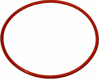 A single Lelit MC046 Boiler O-ring/Gasket, red and circular in shape, is displayed on a plain white background. © 2025 1st-line.com