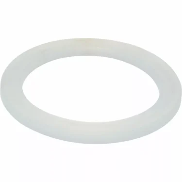 The Lelit MC047Sil 57mm Silicone Portafilter / Grouphead Gasket for PL41 is a white, circular gasket shown from above on a plain white background. © 2025 1st-line.com