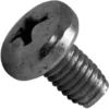 A close-up of the Lelit MC268 Pump Bracket Screw shows its metal Phillips head and threaded shaft, set at an angle on a plain white background. © 2025 1st-line.com