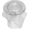 Clear plastic knob with a round, ridged top and two flat side extensions for easy gripping—designed as a replacement adjustment knob for the Lelit MC421 Light Cover. © 2025 1st-line.com