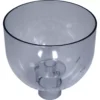 The Lelit MC342/250 Short Blue Tinted Bean Hopper is a transparent, blue-tinted plastic hopper with a wide opening, measurement markings around the sides, and a cylindrical base inspired by classic Lelit design. © 2025 1st-line.com