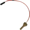 The Lelit 9600020 Temperature Probe / PID Sensor is a brass, threaded sensor with a red wire ending in a black plastic connector, compatible with Lelit machines. © 2025 1st-line.com