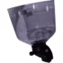 The Mazzer Complete Bean Hopper for Robur and New Major is a transparent plastic hopper with a wide top, narrow base, black attachment, and adjustment knob—ideal for dispensing coffee beans or grains. © 2025 1st-line.com