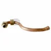 The Elektra 03609011 Upper HX to Central Group Pipe is a curved copper pipe with a nut fitting on one end and an open or flared Upper HX connection on the other, shown against a white background.