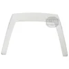 The Ascaso I..124 Plastic Banister is a clear, rectangular banister with a slightly curved top, wide base, and straight sides. The 1st-Line Equipment logo watermark is visible on the right side of the image.