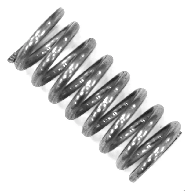 A Bezzera 7479944 Drain Spring for Mitica is displayed against a white background, showing its diagonal orientation and multiple tightly wound metal coils commonly used in Bezzera espresso machines. © 2025 1st-line.com