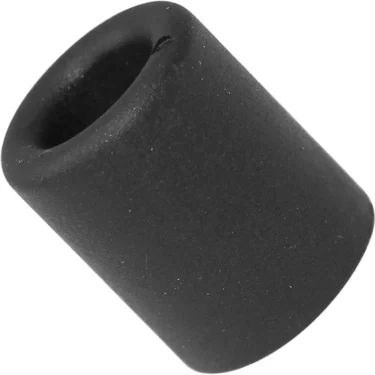 A black, cylindrical La Nuova Era NE449 Foot / Leg rubber end cap with a hollow center, designed for Foot Leg applications, shown at a slight angle on a white background. © 2025 1st-line.com