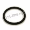 A black Elektra 00543035 Gasket for Sight Glass on Elektra commercial machines is shown flat on a white background with a 1st-line.net watermark across the image. © 2025 1st-line.com