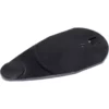 A black, flat, teardrop-shaped Macap C0007M157C Stopper for M4/M5 bean hopper with a circular button at one end and a small rectangular notch at the other, shown against a white background. © 2025 1st-line.com