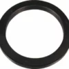 A black metal flat washer ring with a smooth surface, seen from above on a white background—like the La Cimbali Portafilter Gasket 8.5mm for Cimbali M20. © 2025 1st-line.com