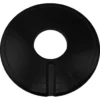 A black, round plastic lid with a central hole and raised tab, designed to fit the Elektra SQN Solid Black Wood Base for Elektra Belle Epoque 3G machines. © 2025 1st-line.com
