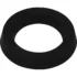 A black rubber washer with a slanted edge, shown against a white background. The Elektra 00172035 Upper Piston V Gasket is engineered for durable and precise sealing. © 2025 1st-line.com