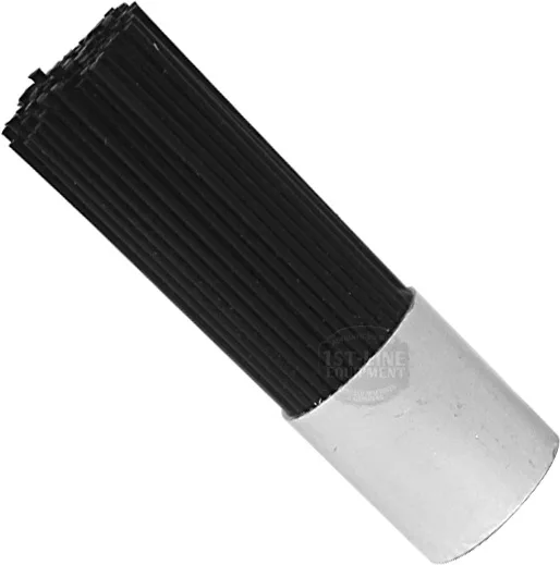 A bundle of black cocktail straws, wrapped at one end in white paper and standing upright, ideal for use with Joe Frex/Concept Art Replacement Bristles For Exclusive Cleaning Brush—nylon bristles make cleaning effortless. © 2025 1st-line.com