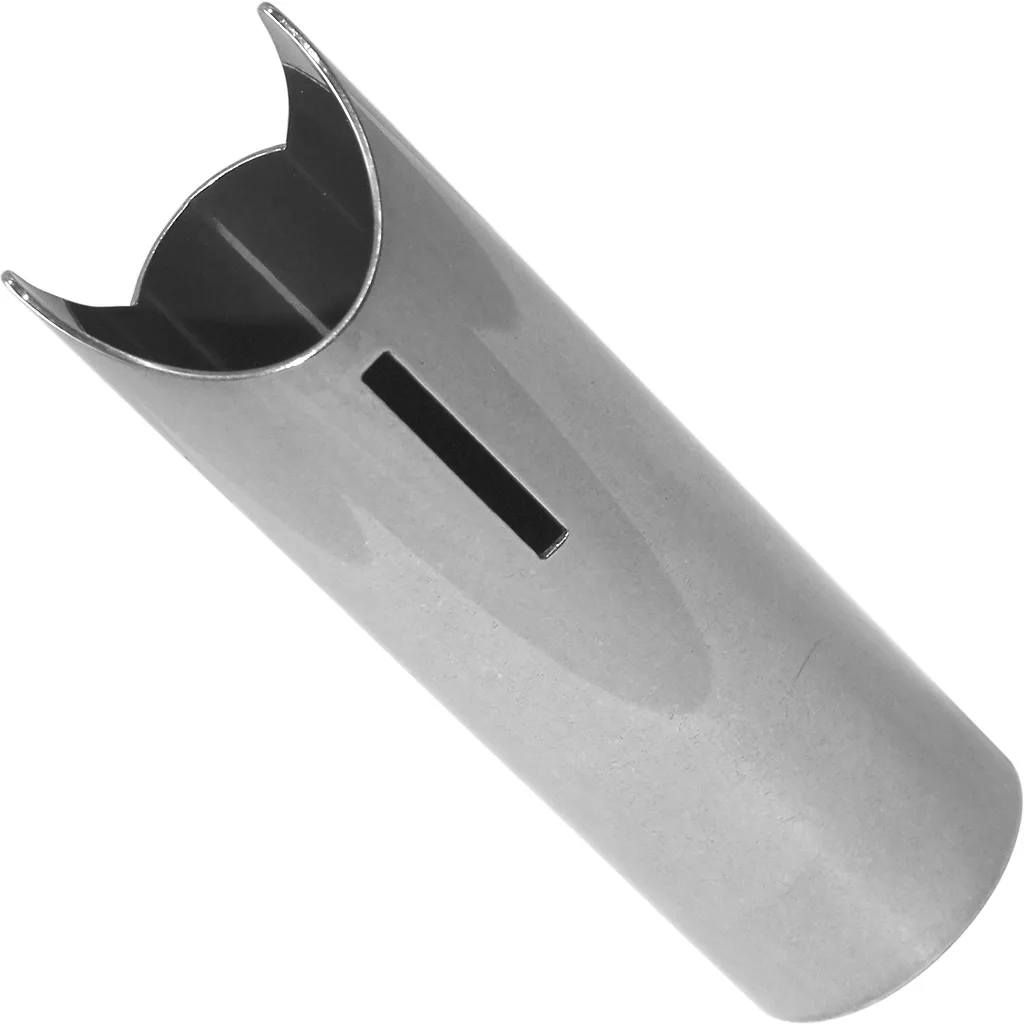 A close-up of a spark plug socket with a rubber insert and side window, crafted from durable Macap Stainless Steel Pipe - M2D, M2M. © 2025 1st-line.com