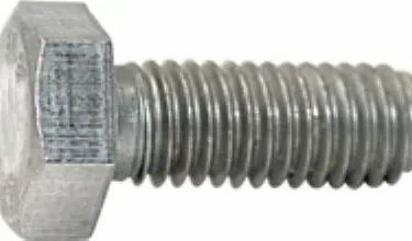 A close-up of an Elektra 00126035 inox screw for boiler heating element (M8x20), designed for Elektra Commercial models, with a hexagonal head and threaded shaft, lying horizontally on a plain background. © 2025 1st-line.com