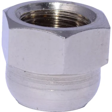 A close-up of the ECM B5221875CM Microswitch Nut, featuring internal threading for plumbing or mechanical connections, set against a plain white background. © 2025 1st-line.com