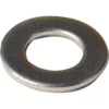 A close-up of the ECM P2010 Grouphead/Heating Element Plain Washer 0.8, a metallic disc with a central hole, commonly used in mechanical assemblies to distribute load. © 2025 1st-line.com
