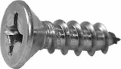 A close-up of the La Pavoni 126P-87 Screw To Hold Bottom Cover, showing its Phillips head, flat slotted top, and sharp threaded body, placed horizontally on a plain background. © 2025 1st-line.com