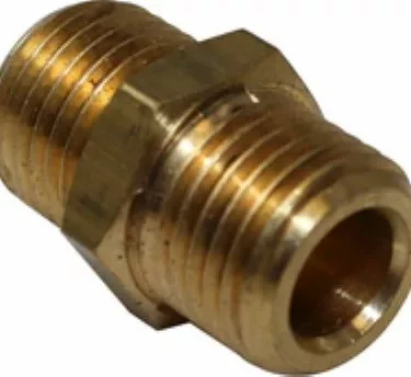 A close-up of the La Spaziale Nipple 1/2, designed for connecting pipes or hoses in Electrovalve and Vivaldi systems, featuring external threading on both ends. © 2025 1st-line.com