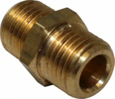 A close-up of the La Spaziale Nipple 1/2, designed for connecting pipes or hoses in Electrovalve and Vivaldi systems, featuring external threading on both ends. © 2025 1st-line.com