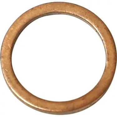 A close-up of the Olympia 0706306018 Kupper Flat Washer 18x13.2x1MM, round and flat with a central hole, displayed against a white background. © 2025 1st-line.com