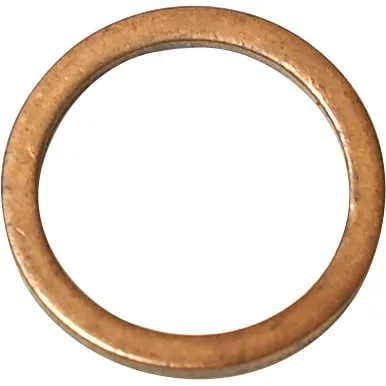 A close-up of the Olympia 0706306018 Kupper Flat Washer 18x13.2x1MM, round and flat with a central hole, displayed against a white background. © 2025 1st-line.com