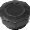 A close-up of the Ponte Vecchio 710-T1090 Boiler Cap Assembly – Lusso, a black hexagonal plastic cap with a circular center, designed as a protective cover for the Lusso espresso machines boiler fitting. © 2025 1st-line.com