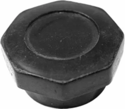 A close-up of the Ponte Vecchio 710-T1090 Boiler Cap Assembly – Lusso, a black hexagonal plastic cap with a circular center, designed as a protective cover for the Lusso espresso machines boiler fitting. © 2025 1st-line.com