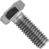 A close-up of the Ponte Vecchio M6x14 Screw for Lusso 2 Group, in silver, shows its threaded shaft angled against a white background. © 2025 1st-line.com