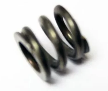 A close-up of the Rancilio 39110038 Spring for V3 Steam Wand to Valve Connection, designed for Rancilio Home Models, shown diagonally on a white background. © 2025 1st-line.com