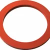 A flat, round red rubber gasket with a large center hole on a white background. This is the Elektra 00714035 Portafilter Gasket for ground coffee only model - Nivola. © 2025 1st-line.com