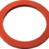 A flat, round red rubber gasket with a large center hole on a white background. This is the Elektra 00714035 Portafilter Gasket for ground coffee only model - Nivola. © 2025 1st-line.com