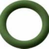 A green Fiorenzato A1200030 O-Ring for Sight Level Glass, made of rubber, displayed on a white background. © 2025 1st-line.com