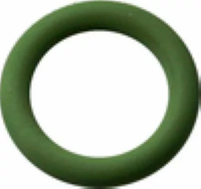A green Fiorenzato A1200030 O-Ring for Sight Level Glass, made of rubber, displayed on a white background. © 2025 1st-line.com