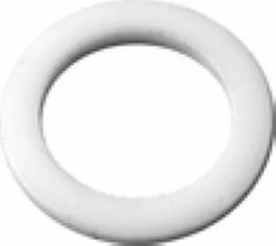A La Pavoni Gasket, a smooth, white, ring-shaped object with a central circular hole resembling a washer or donut, is displayed against a white background. © 2025 1st-line.com