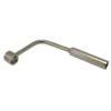 A metal crank handle with a cylindrical grip and right-angled shaft, often used to turn mechanisms or operate devices like the Ascaso I.2951 Steam Pipe. © 2025 1st-line.com