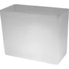 A plain, rectangular, white plastic wastebasket with smooth edges and matte finish, set against a white background—ideal for spaces needing the VBM MATECVAACDO Water Tank / Reservoir accessory. © 2025 1st-line.com