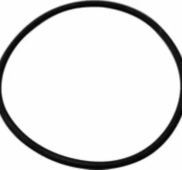 A Rancilio 36404041 O-Ring for Rancilio Silvia (pod adapter) is shown stretched into an imperfect circle on a plain white background. © 2025 1st-line.com