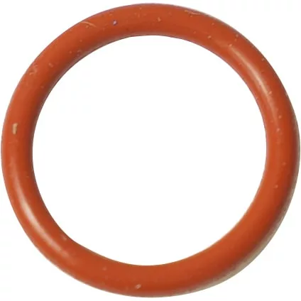 A red-orange Lelit MC752-13 Heating Element O-ring with a smooth rubber surface, displayed against a white background. © 2025 1st-line.com
