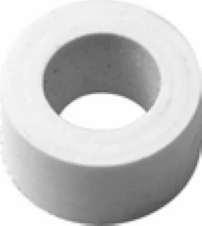 A roll of white adhesive tape with a large central hole, shown from above—perfect for use with the Elektra 00119035 Gauge Glass Gasket. © 2025 1st-line.com