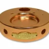 A round copper base with multiple holes, a recessed center, and a gold Elektra 03354038 plaque; designed for the Semiautomatica model (built after 2005). © 2025 1st-line.com
