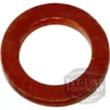 A round, flat, reddish-brown washer—like the Rancilio 36240006 Copper Gasket D.11x7x1.5—with a central hole, possibly fiber or rubber, and a faint 1st-Line Equipment watermark in the lower right corner. © 2025 1st-line.com