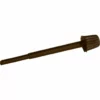 A Saeco Pin - Cappucinatore Black, a brown cylindrical metal tool with a ridged conical end and smooth shaft, is positioned horizontally on a white background. © 2025 1st-line.com