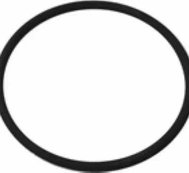A simple, solid black circle outline on a white background, inspired by the clean design of the Elektra 02263035 Portafilter Gasket for MiniVerticale. © 2025 1st-line.com