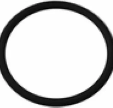 A simple, solid black ring with a white center—resembling the Elektra 01888035 Steam/Water Valve Gasket (body to wand)—appears as a thick circular outline on a plain white background. © 2025 1st-line.com